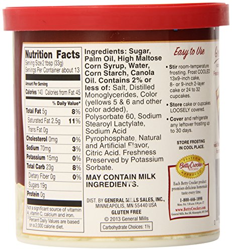 Betty Crocker Rich & Creamy Frosting Vanilla - 453 gr
