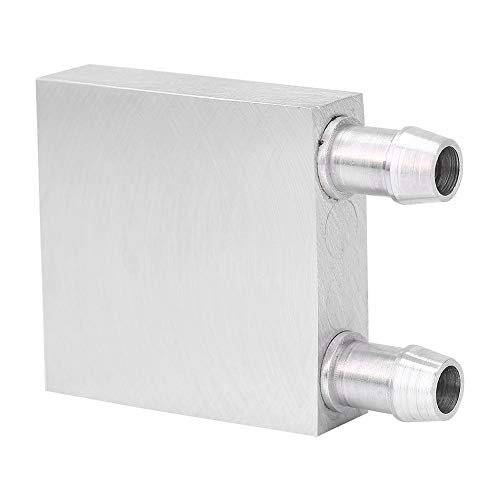 Bewinner Bloque de Enfriamiento de Agua Aluminio para el Sistema de Disipador de Calor Enfriador de Agua Líquido Disipador de Plata del Radiador de la CPU de Plata Disipador de Calor(40 * 40 * 12 mm)