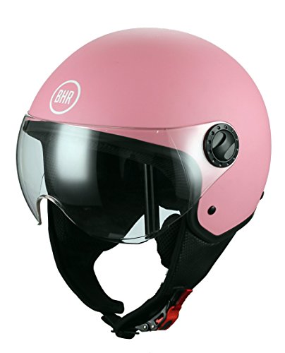 BHR 33128 - Casco Demi-Jet, color rosa mate, talla M (57/58 cm)