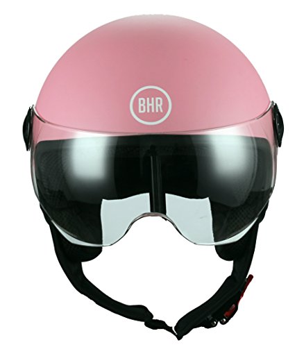 BHR 48422 - Casco Demi-Jet, color rosa mate, talla S (55/56 cm)