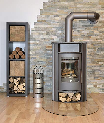 Bidón aspirador de cenizas para estufas, chimeneas y barbacoas. Con filtro HEPA protegido por una malla metálica. Tubo metálico flexible de 85 cm, con lanza de 20 cm. Filtro de recambio 800751.