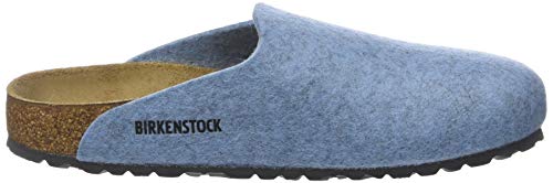 Birkenstock Amsterdam Lana, Zapatillas de Estar por casa con talón Abierto para Mujer, Azul (Melange Light Blue Melange Light Blue), 36 EU