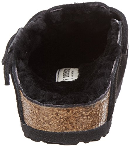 Birkenstock Boston, Zuecos para Mujer, Negro (Black Black), 37 EU