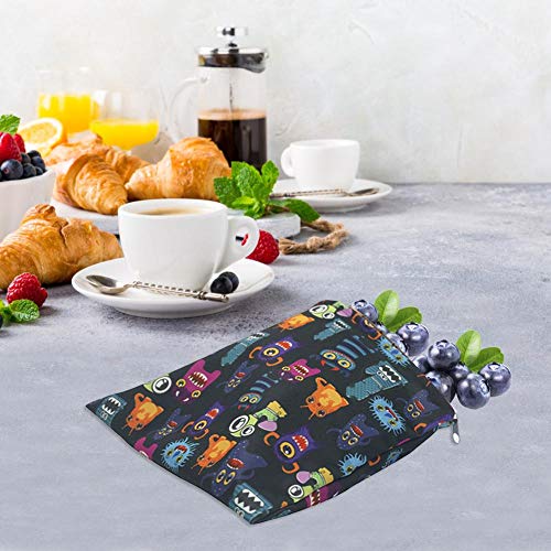 biteatey Bolsa de bocadillos Reutilizable Bolsa de sándwich de Pan Bolsa Impermeable y ecológica Bolsas de Almuerzo para Acampar en la Escuela Trabajo de Viaje