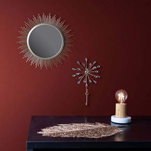 Black Velvet Studio Set 2 Individuales de Mesa Leaf, PVC, Color Dorado, 2x36x56 cm.