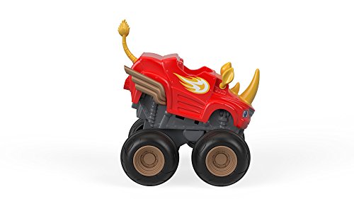 Blaze- Rinoceronte FHV04 - Carretilla de Monster Truck de Juguete de 3 años Multicolor
