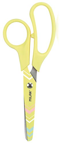 Blíster tijeras Basic Pastel Sugar Diamond amarillo