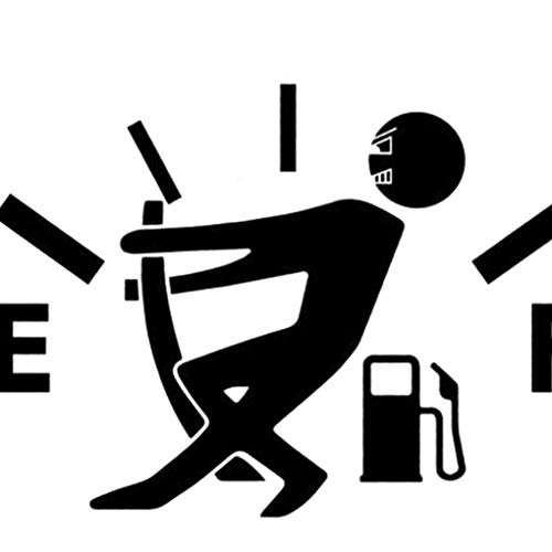Bodbii Diseño Divertido del indicador de la Gasolina Imagen engomada del Coche del Tanque de Combustible del Casquillo de la Etiqueta de Coches Decoración Consejo de Adorno …