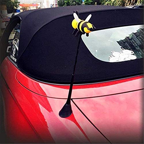 Bola decorativa para antena de coche con forma de abeja de goma EVA, para antena de coche, con diseño de abejorro