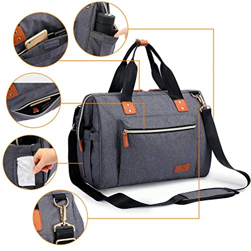 Bolsa Cambiador, Pañaleras Grandes para Bebés Welavila, Bolsa Hospitalaria Multifunción para Maternidad con Cambiador y Bolsas Aislantes para Mamá y Papá