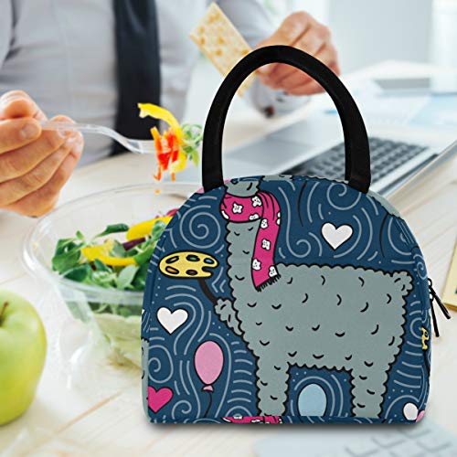 Bolsa térmica para el almuerzo, isotérmica, diseño de Lama-Artist con la paleta