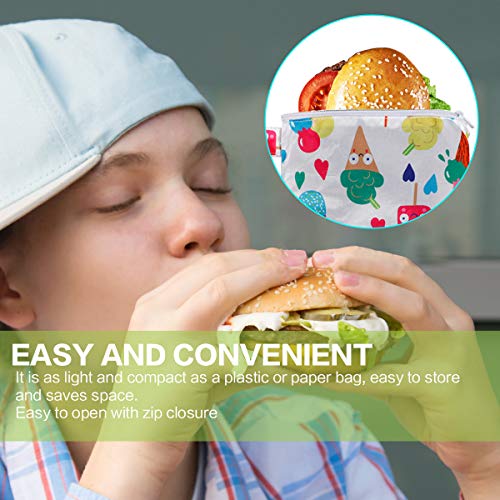 Bolsas reutilizables para bocadillos y otros alimentos