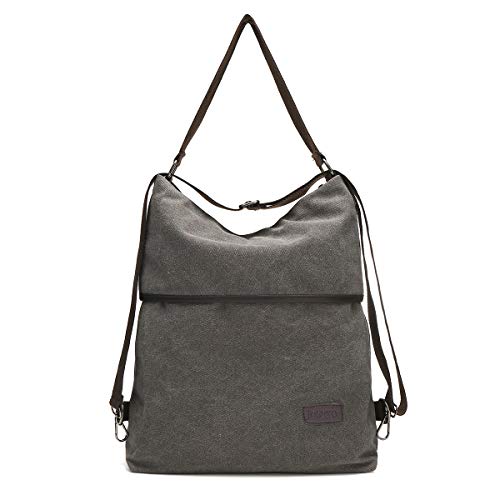 Bolso Mochilas Mujer Casual, JOSEKO Niña Lona Multifuncional Antirrobo Bolso de Cuero de Gran Capacidad Bolsas de Hombro Mochila