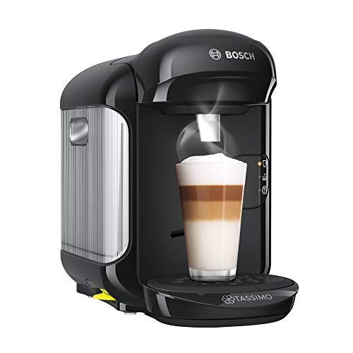 Bosch Tassimo Vivy 2 Cafetera cápsulas, 1300 W, 0.7 litros, Aluminio, Negro