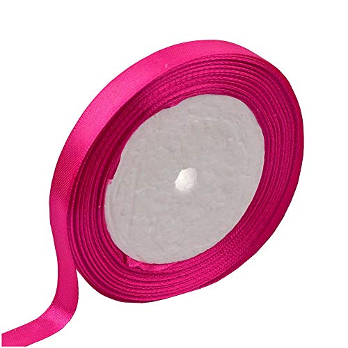Boutique de los Colores 22 metres Lazo de satén Rosa Fucsia 10 mm Recortes Decoration – Patines – Creation Perlas