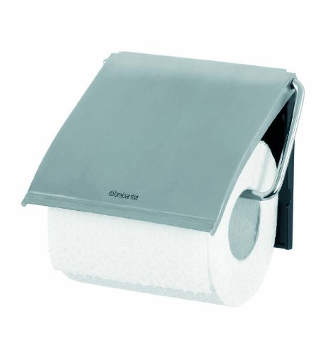 Brabantia 385322 - Portarrollos de Papel higiénico, Gris Metalizado Mate