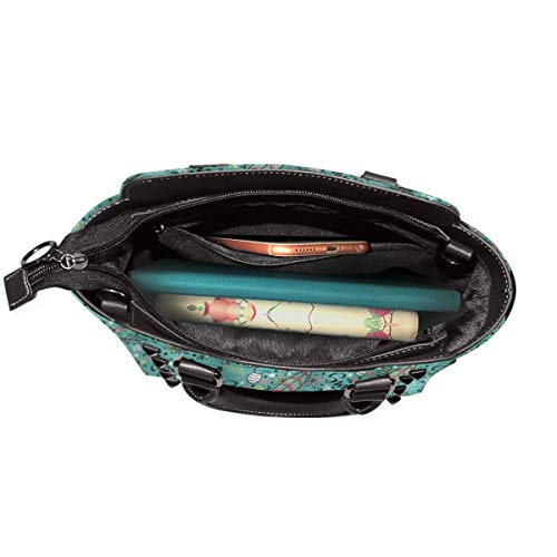 BROWCIN Composición Tropical Cóctel Helado Elementos Florales Y Letras Desmontable Moda Tendencia Bolso de las señoras Bolso de hombro
