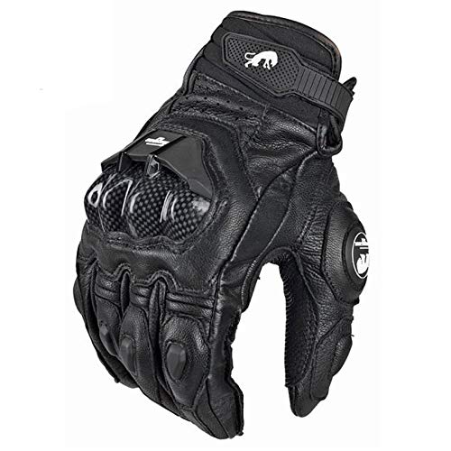 Bruce Dillon Guantes de Moto completos se refiere a Guantes de Moto y Moto para Hombres y Mujeres, Equipo de protección, Guantes de Moto -Blanco, M