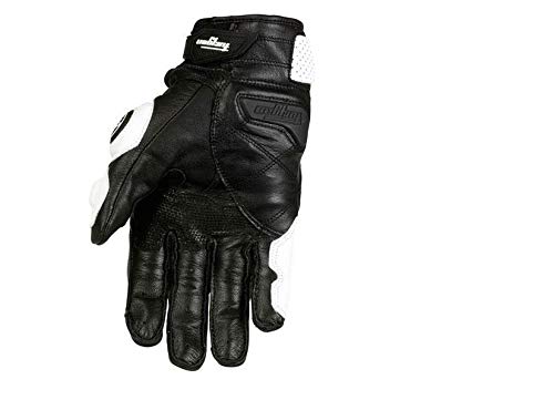 Bruce Dillon Guantes de Moto completos se refiere a Guantes de Moto y Moto para Hombres y Mujeres, Equipo de protección, Guantes de Moto -Blanco, M