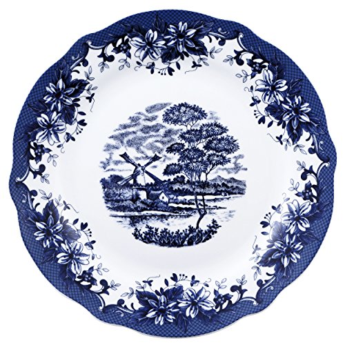 Brunchfield Skye Blue New Plato Llano, Porcelana, Azul