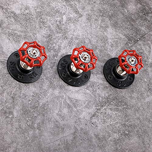 BTSKY 3 unidades Gancho de hierro industrial para colgar abrigos y sombreros - estilo vintage, para colgar en la pared, para colgar en ropa, toallas, bolsos, sombrillas, decoración del hogar antiguo