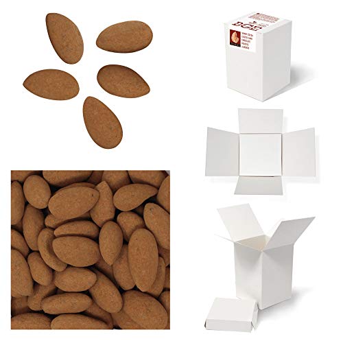 Bulk Gourmet Emporium - Almendras bañadas en chocolate negro y espolvoreadas con cacao, producto vegetariano, halal y sin envase de plástico, 400 gr