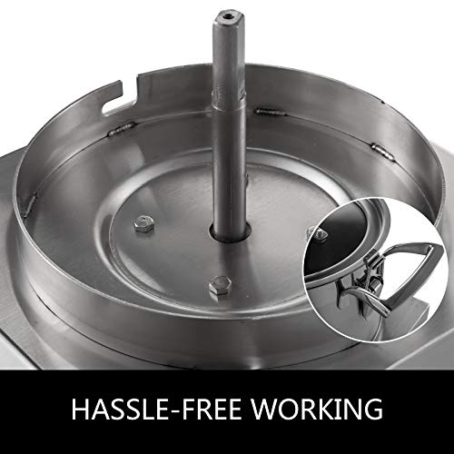 BuoQua Procesador de Alimentos de Grado Comercial de Acero Inoxidable 750W 1400 RPM de Alto Rendimiento 6L Friturizador de Cocina Robot de Cocina Ampliamente Utilizado en El Sector de La Restauración