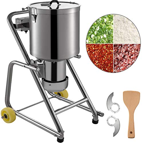 BuoQua Procesador de Alimentos de Grado Comercial de Acero Inoxidable1500W 1400 RPM de Alto Rendimiento 32L Friturizador de Cocina Robot de Cocina Ampliamente Utilizado en El Sector de La Restauración