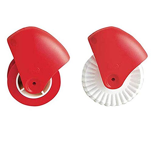 CaCaCook Decorador de rueda de pastelería, cortador de pastelería, decoración de celosía de pastel para hornear pizza, herramienta de modelado de cinta de rodillo molde de masa de pastelería