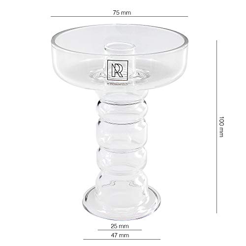 Cachimba de cabeza de vidrio universal - una cabeza de vidrio de borosilicato de Phunnel templado de alta calidad, una cabeza de vidrio de cachimba con sabor 100% puro y largo tiempo de ahumado