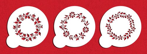 Cadena de Flores Plantilla para Galletas by Designer Plantillas