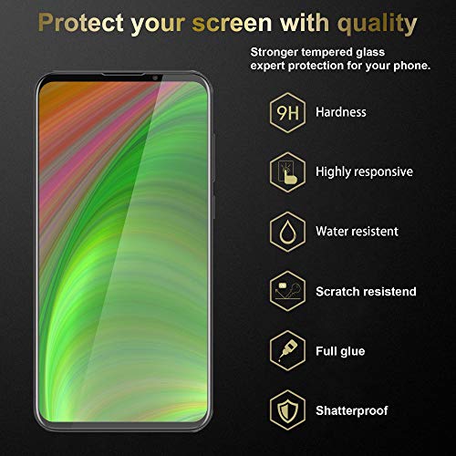 Cadorabo Película Protectora para MEIZU 16XS en Transparencia ELEVADA - Vidrio Templado (Tempered) Cristal Antibalas Compatible 3D con Dureza 9H