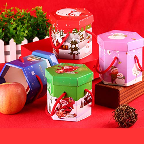 caja de dulces navideños Fiyuer 40 Pcs cajas galletas navidad para Niños Adultos Presenta Chuches Cumpleaños Artículo Accesorios