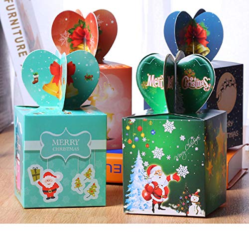 caja de dulces navideños Fiyuer 40 Pcs cajas galletas navidad para Niños Adultos Presenta Chuches Cumpleaños Artículo Accesorios