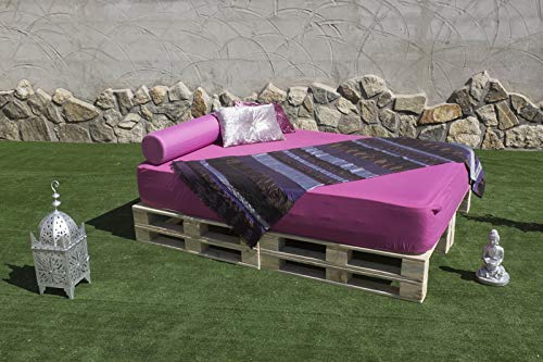 Cama BALINESA PALETS NUEVOS 2m X 1,40m Natural