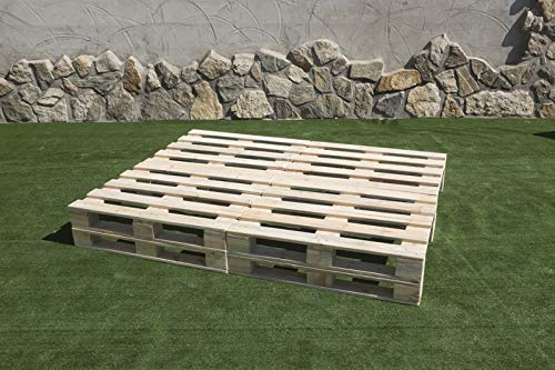 Cama BALINESA PALETS NUEVOS 2m X 1,40m Natural