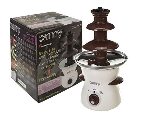 Camry CR4457 Fuente de Chocolate CR-4457, 80 W, 0.5 litros, 0 Decibeles, Blanco