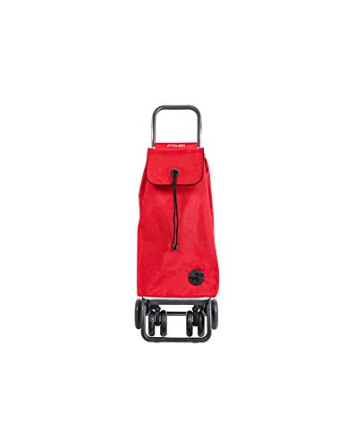 Carro Rolser I-Max MF 4 Ruedas 2 Giratorias Plegable - Rojo