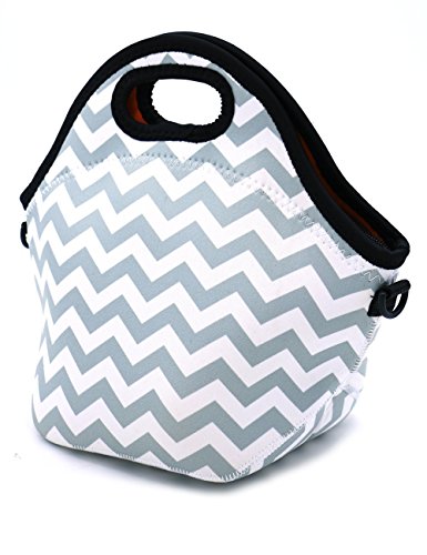 Case Wonder Bolsa Porta Alimentos - Neopreno Bolsa Almuerzo / Bolsa Comida/ Bolsa Térmica Porta Alimentos / Fiambreras Comida Trabajo con Correa de Hombro para Infantil Escolares Trabajo Picnic