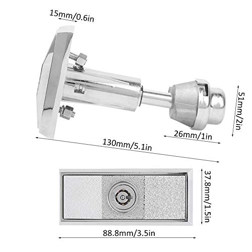 Cerradura universal para máquina expendedora, de aleación de zinc, caja de seguridad para gabinetes, aperitivos, soda, máquina expendedora de cerrojo de seguridad con llaves