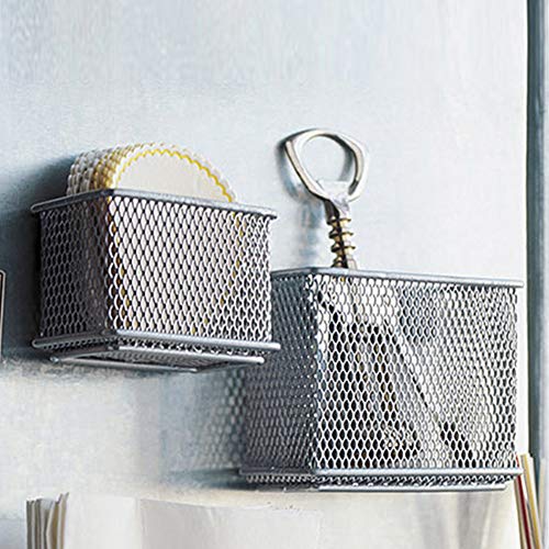 Cesta de alambre magnética, soporte de almacenamiento para armario, nevera, pizarra blanca, accesorios de almacenamiento para casa, cocina, oficina