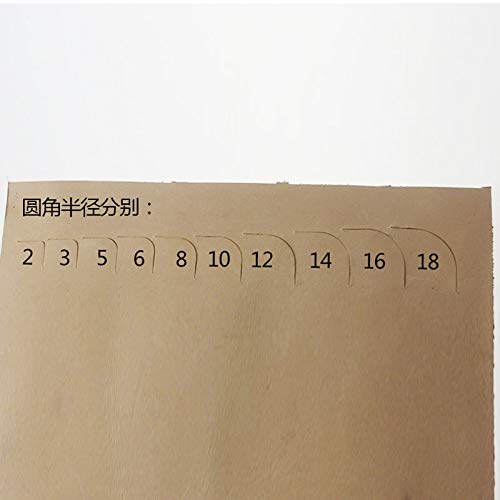 Chengyida - Juego de 10 moldes de piel para cortar, perforaciones, cinturón, cartera, herramientas, troquelado, artesanía, troqueles de corte de piel, bricolaje, esquina, Suppl