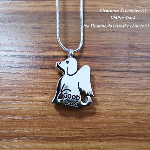 CHOUCHOU Colgante Pendientes Promoción de liquidación 50Pcs / 100Pcs Mucho Buena joyería de cremación de Perro for Amado Cachorro/Cenizas de Perro Joyería Urna Colgante