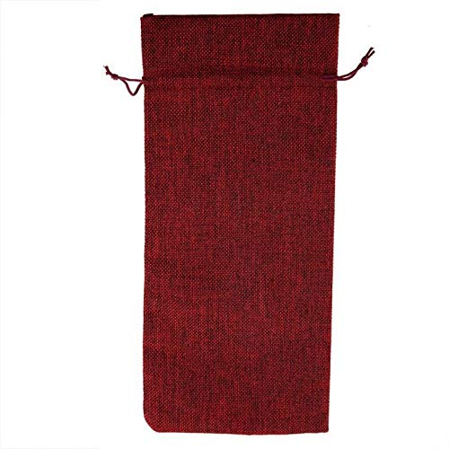 CHUJIANo Tejido 12pcs nuevos duraderos de Vino Tela Bolsas Botella de Vino Rojo de Cristal Bolsa de Viaje de Bodas Regalo de la Bolsa Reutilizable de Accesorios de Vino (Color : Light Yellow)