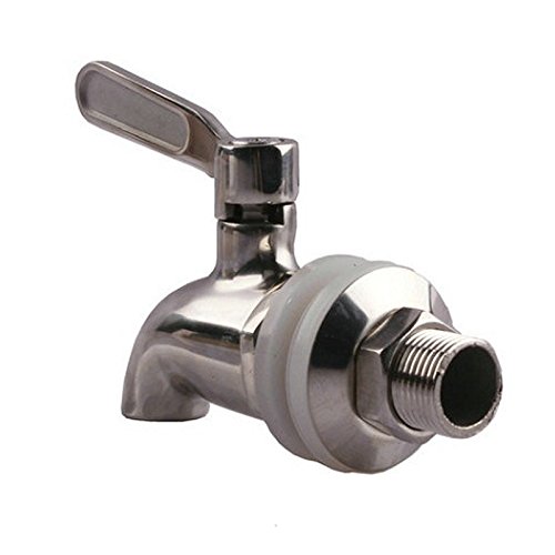 Cikuso Grifo Llave de Acero Inoxidable Grifo de Cerveza de Barril para casa fermentador de Cerveza Dispensador de Jugo Cerveza de Barril Vino Barrilete de Nevera de Bebida