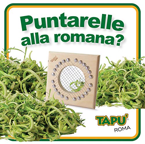 Cinta de cortar punzones + salsa de condimentos, 55 g. Producto artesanal fabricado en Italia. Cortapuntarelle cortadora multiusos Mandolina Cortador de verduras corte Julienne