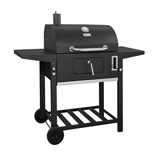 CL- Chun Li Royal Gourmet Parrilla de carbón, Barbacoa al Aire Libre de Picnic, Camping, Patio Trasero Cocinar, Negro BBQ (Color : Black)