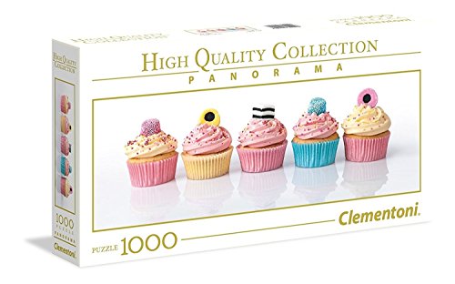 Clementoni-39425 Puzzle 1000 Piezas Panorama Cupcakes con Licor, Multicolor (39425.8)