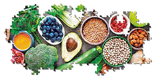 Clementoni- Puzzle 1000 Piezas Panorama Verduras saludables (39518.7)