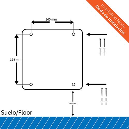 ClimaSpain Secamanos Electrico Manual en Acero INOX Satinado · Secador de Manos Pared Profesional con Potencia de 2300W